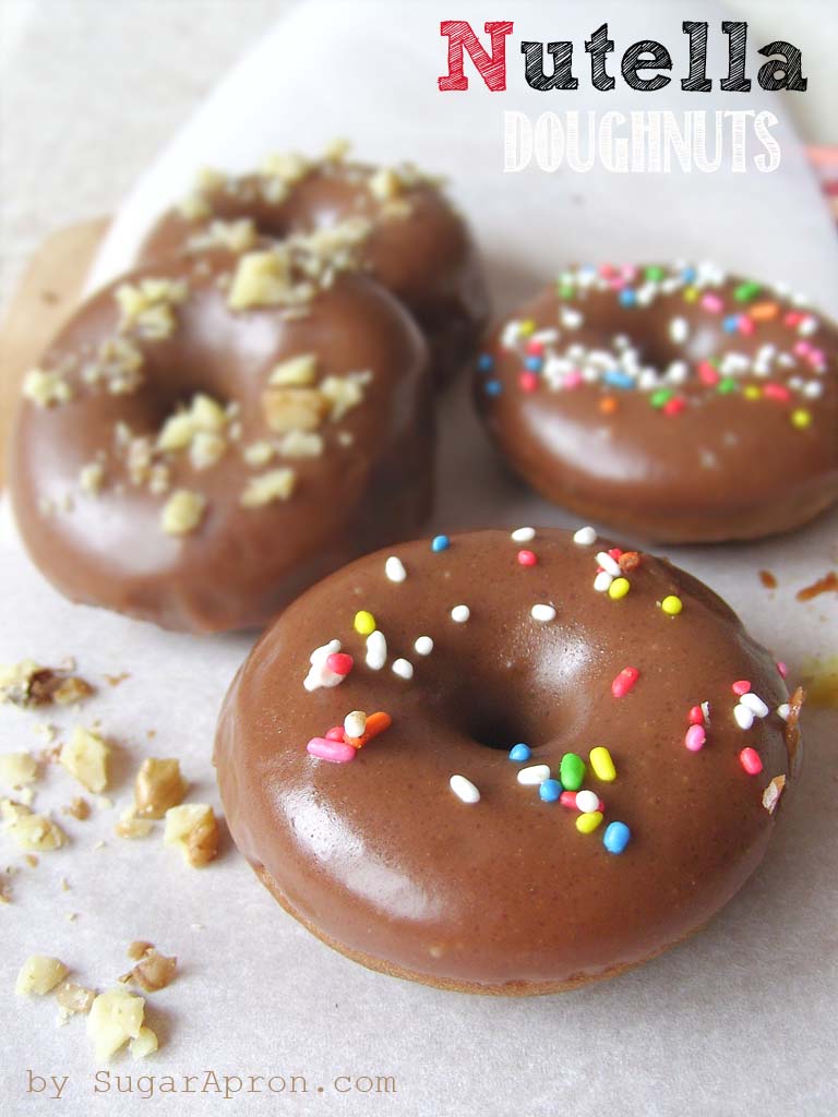 Baked Nutella Doughnuts