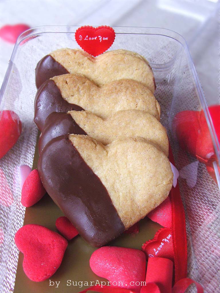 Chocolate Heart Sugar Cookies