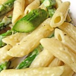 Roasted Asparagus and Garlic Penne Pasta