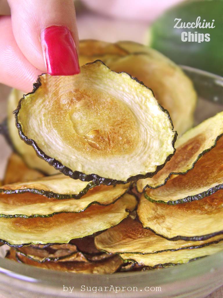 Baked Zucchini Chips Recipe make a healthy substitute for potato chips.