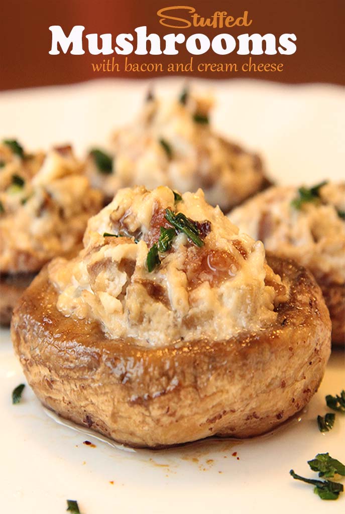 Stuffed Mushrooms with Bacon and Cream Cheese