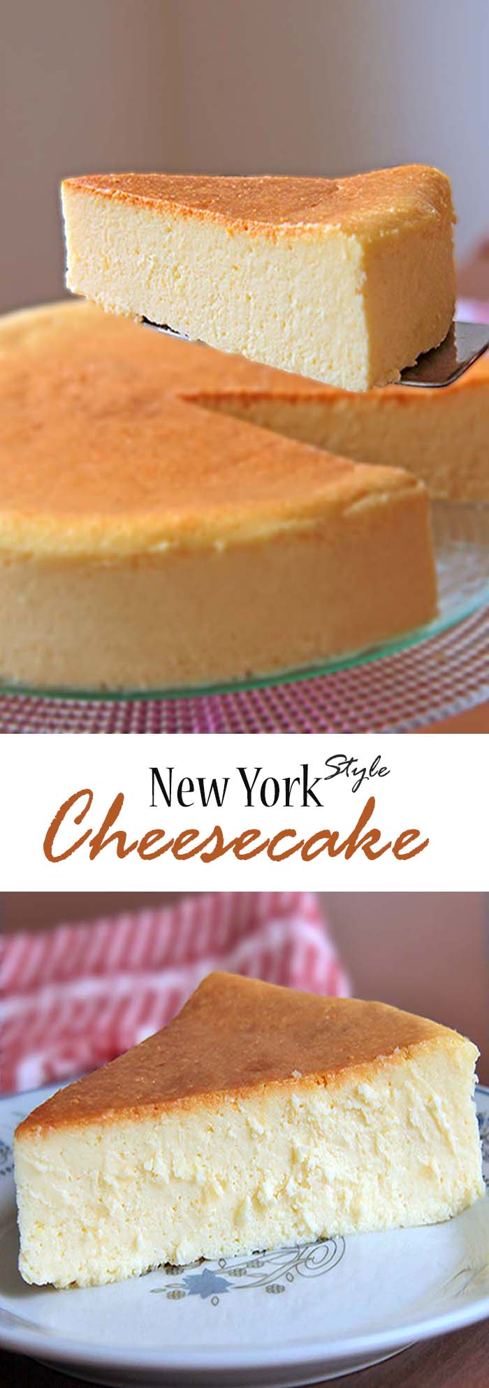 New York Style Cheesecake is creamy smooth, lightly sweet, with a touch of lemon.  Suffice it to say, my search for the perfect cheesecake recipe ends here. #cheesecake #newyork