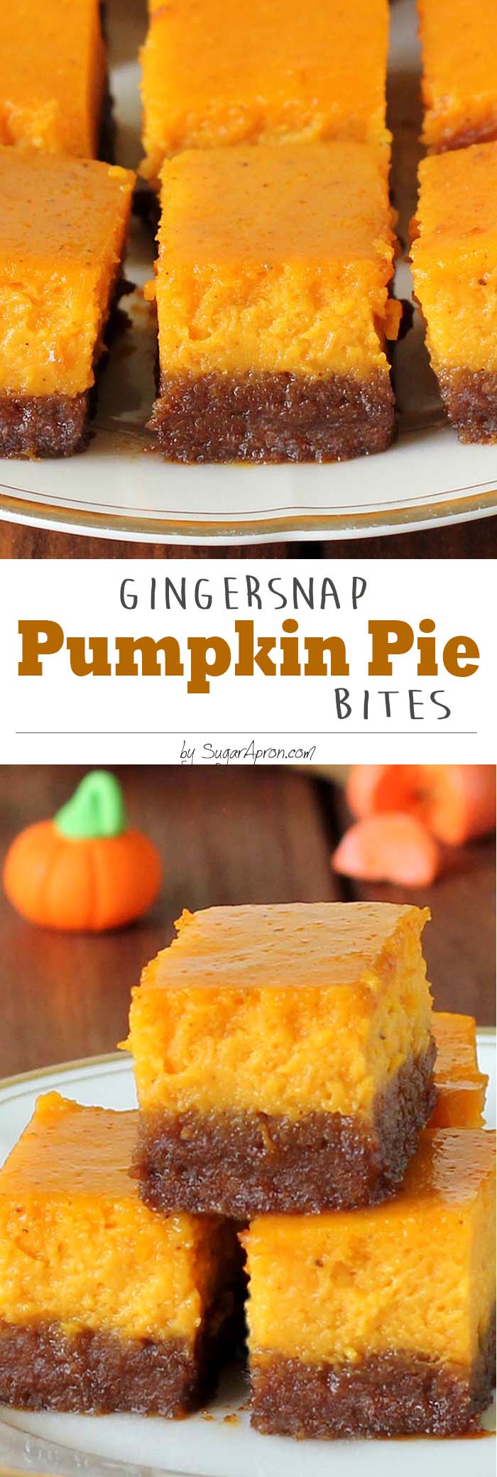 Instead of pumpkin pie this season, try this gingersnap pumpkin pie bites.