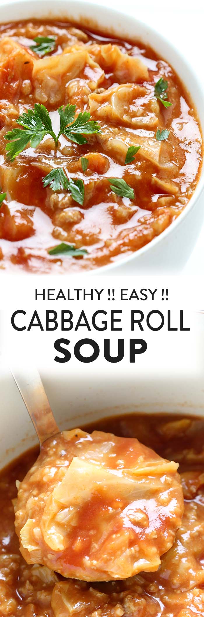 Comfort food on a cold winter's night, this Cabbage Roll Soup is faster alternative to traditional stuffed cabbage rolls, yet I can assure you that it tastes just as good. 