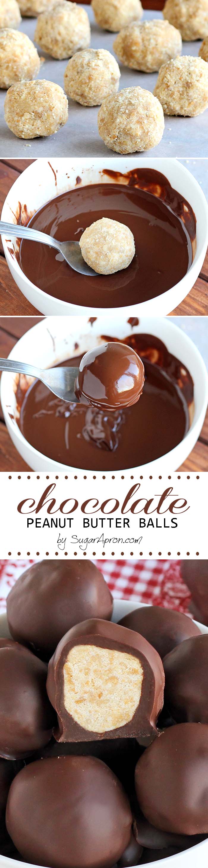 Chocolate Peanut Butter Balls only require a few ingredients and they are so easy to whip up. Oh, and they’re super addicting....like chips...I bet, you can’t eat just one.
