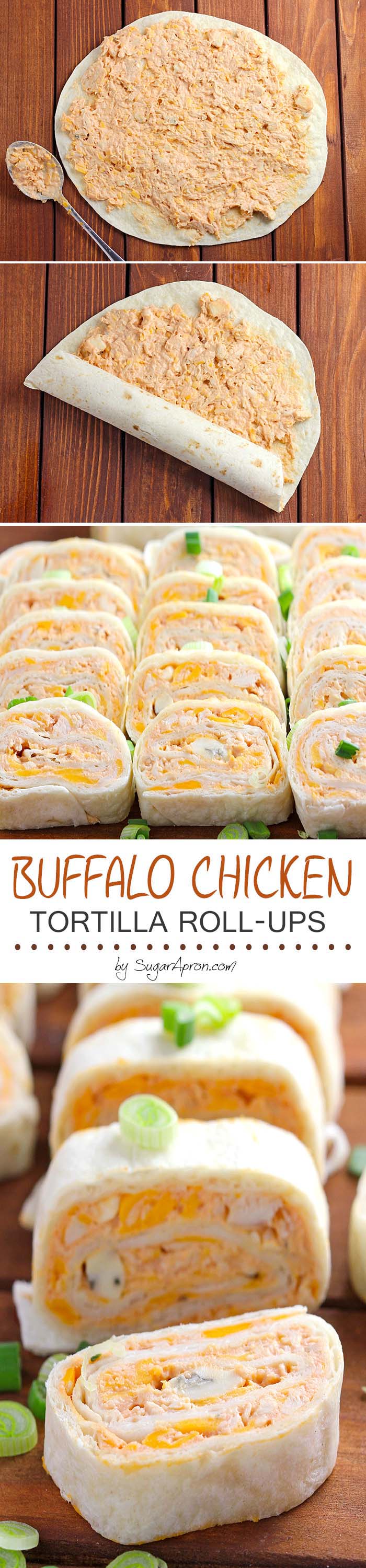  A Buffalo Chicken Tortilla Roll Ups recipe, perfect for game day....or any day!