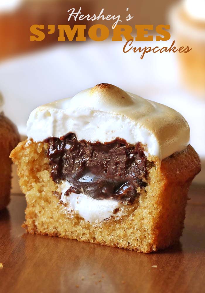 These Hershey S'mores Cupcaks are, by far, the best cupcakes in the entire world. Well, at least for this s’more lover.
