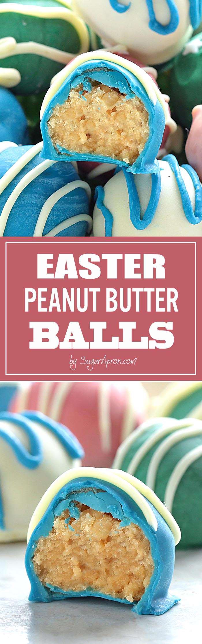  Ridiculously delicious and embarrassingly easy to make Peanut Butter Balls now in a new, special Easter Edition – Oh, and they’re super addicting.....like chips....I bet, you can’t eat just one.