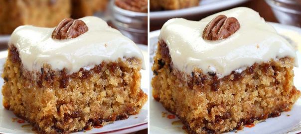 Pineapple Pecan Cake with Cream Cheese Frosting is simple and quick recipe for delicious, homemade cake from scratch, with ingredients that you already have in pantry.