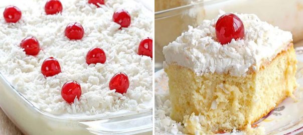 Coconut Cream Poke Cake Recipe - Sugar Apron