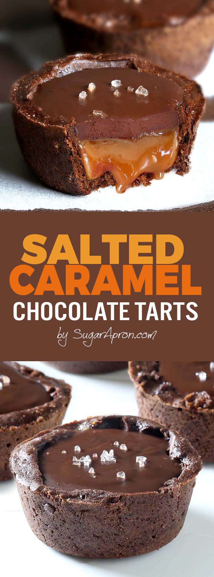 Chocolate Salted Caramel Tarts - Something that every chocolate and caramel fan should taste.
