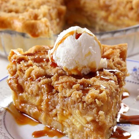 Dutch Caramel Apple Pie - Sugar Apron