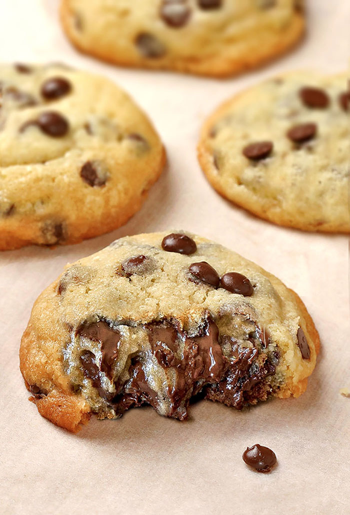  Fool proof Chocolate Chip Cookies recipe can be made LESS than 30 minutes! In fact, they only bake for 7-8 minutes.