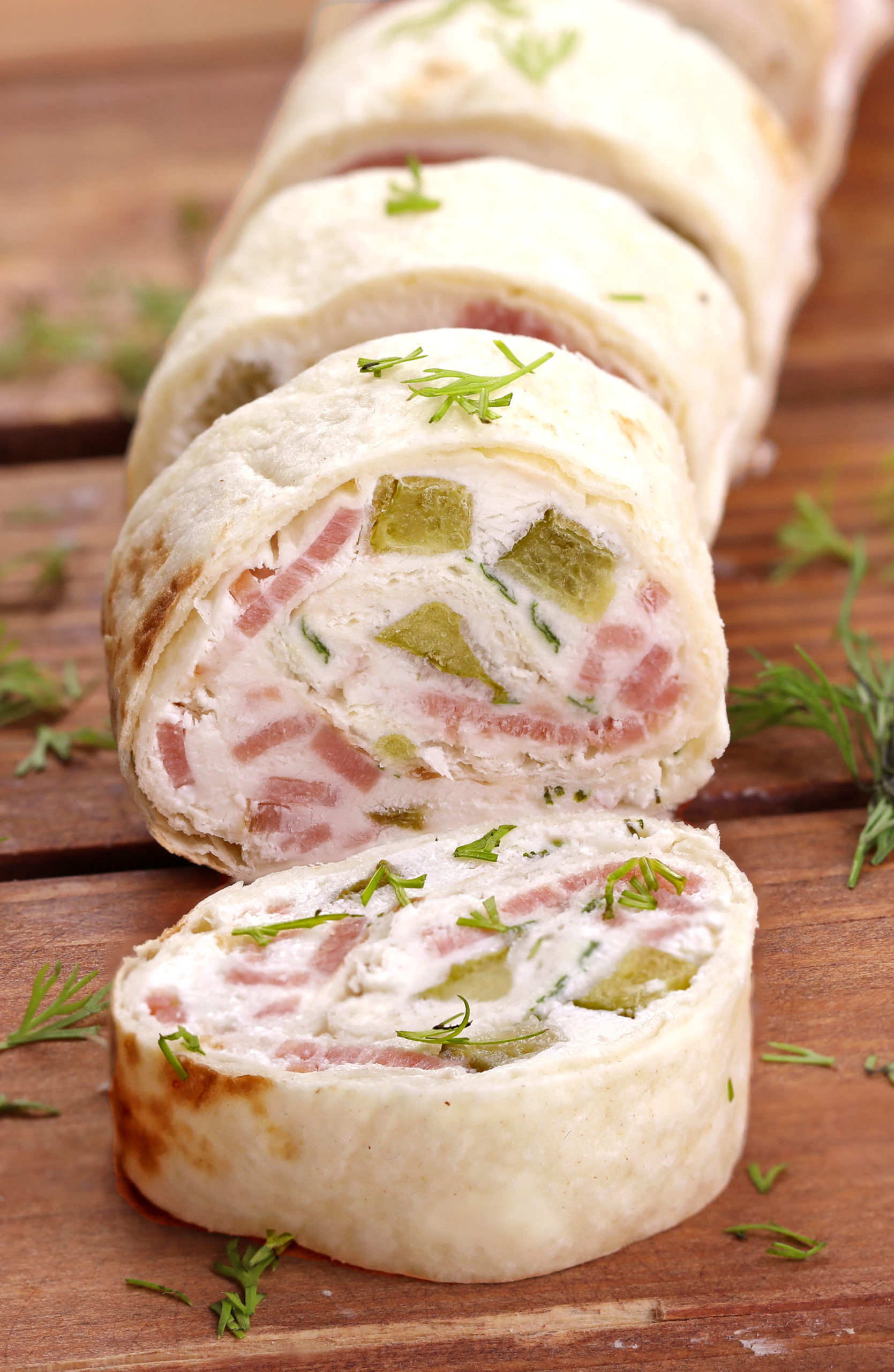 Creamy, crunchy, and full of flavor these Dill Pickle Roll-Ups are a must for Christmas appetizers or game day snacking.
