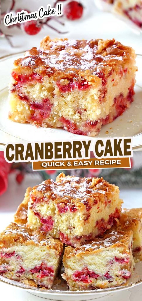 Easy Cranberry Cake - Sugar Apron