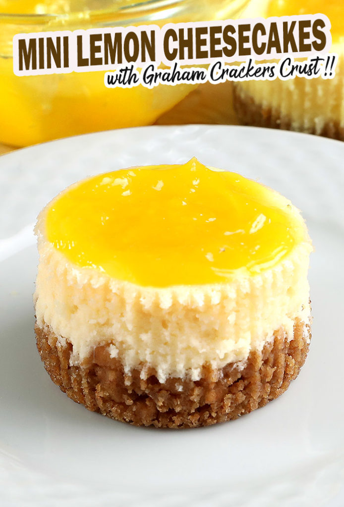 Mini Lemon Cheesecakes - Sugar Apron