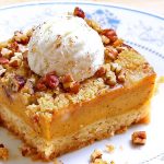 Pumpkin pie cake will be your new favorite pumpkin recipe! All the yummy flavors of a pumpkin pie but the heartiness of a cake.