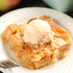 This Easy Apple Cobbler is one of my FAVORITE fall desserts. It’s made with fresh apples or canned apple pie filling, and a few basic pantry ingredients.